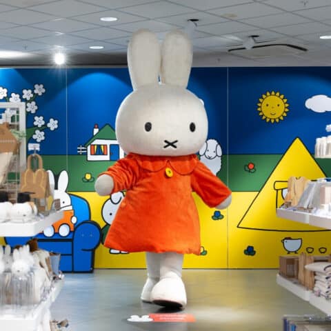 Meet and greet Nijntje boeken doe je via kwadraad. Prijs Nijntje looppop mascotte