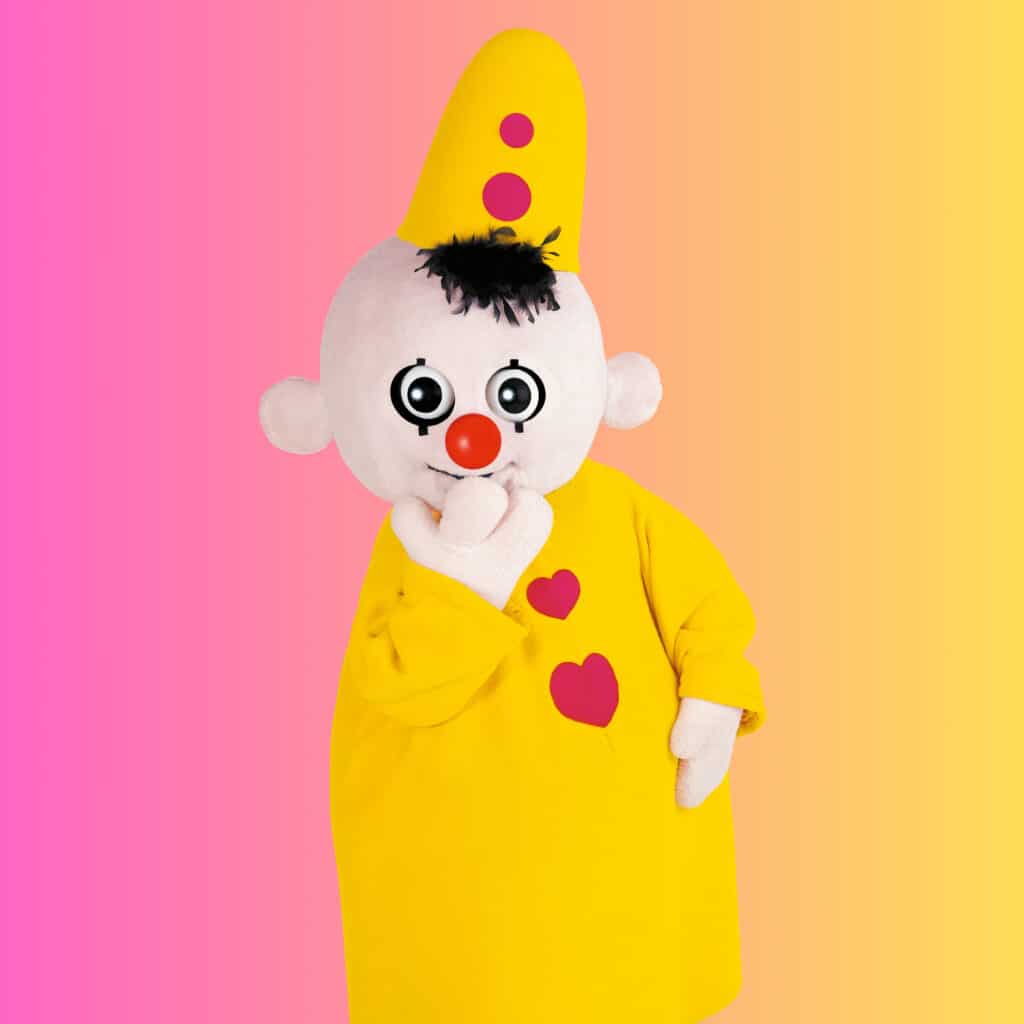 Bumba Bumbina zijn te boeken voor meet en greet via boekingskantoor kwadraad. Prijs Bumba online via www.kwadraad 1 scaled