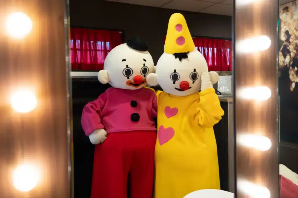Bumba Bumbina zijn te boeken voor meet en greet via boekingskantoor kwadraad. Prijs Bumba online via www.kwadraad 4