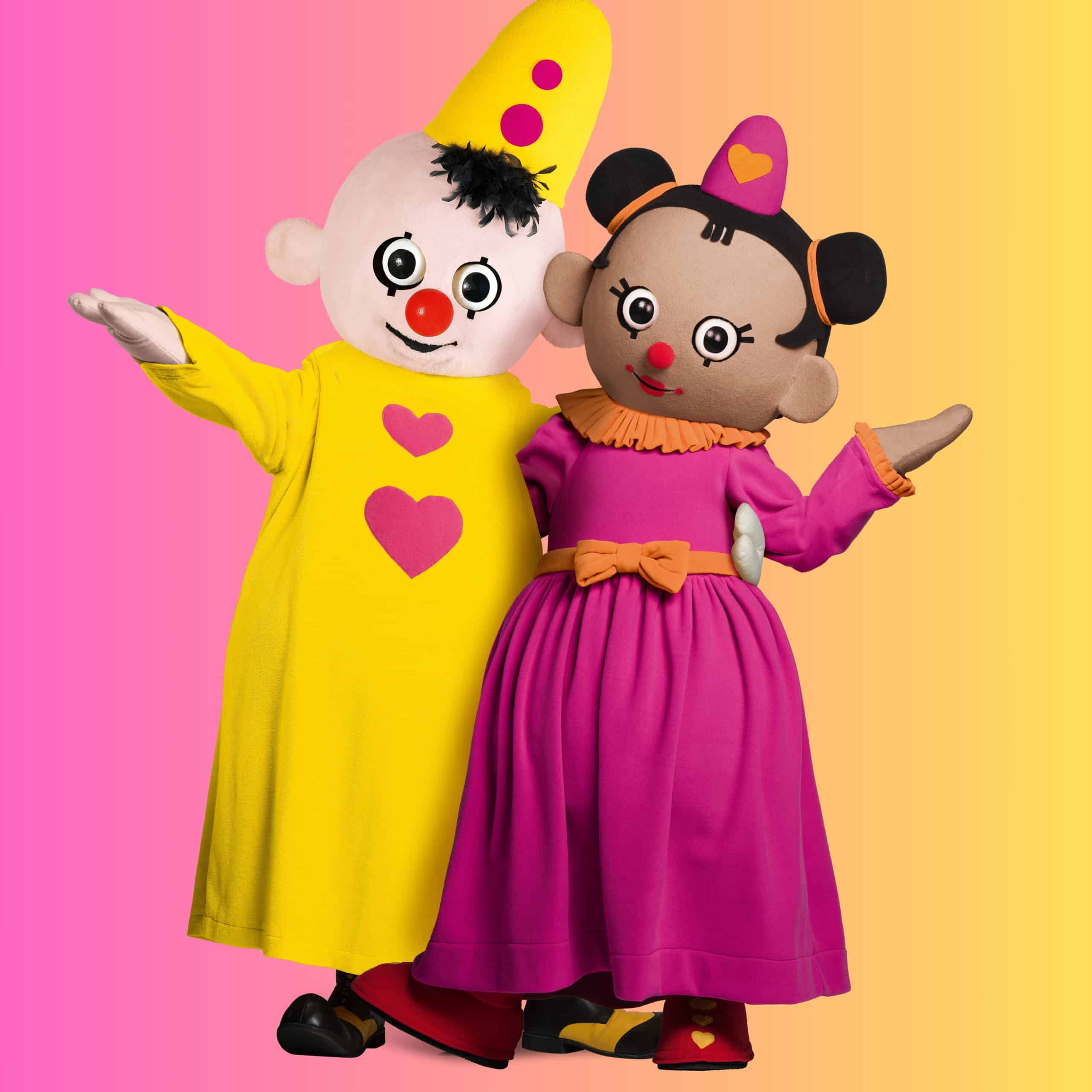 Bumba Bumbina zijn te boeken voor meet en greet via boekingskantoor kwadraad. Prijs Bumba online via www.kwadraad 5 scaled