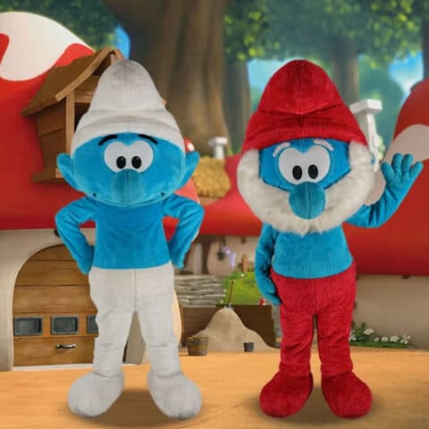 De Smurfen zijn te boeken voor jouw feest of event via hun Belgich boekingskantoor Kwadraad voor meet en greets en optredens. Prijs van de Smurfen online via www.kwadraad 9