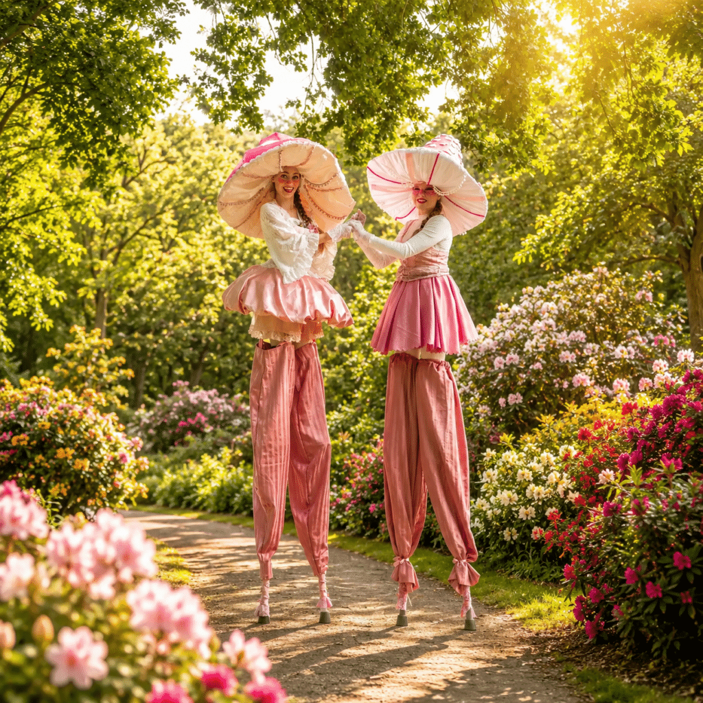 Paddenstoel op stelten Sprookjesanimatie Pink Paddenstoel (3)