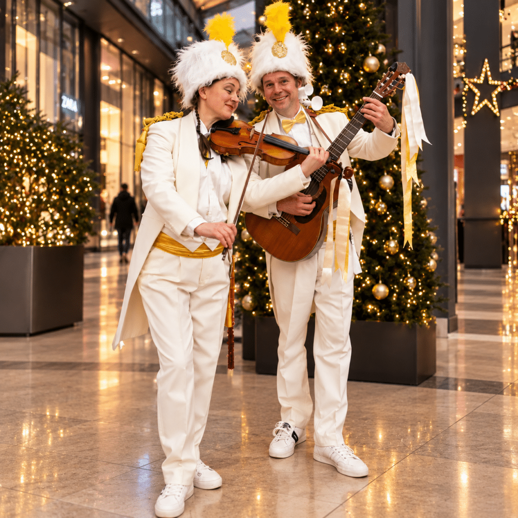 Winters Entertainment Mobiele muzikale act shoppingcenter winkelstraten straatnimatie (1)