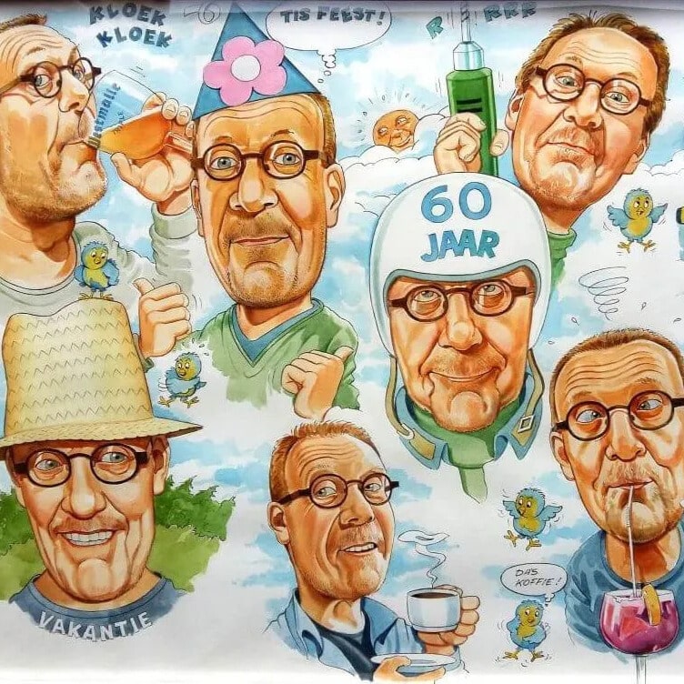 karikaturist boeken karikatuur tekenen prijs karikaturist online via www.kwadraad.be