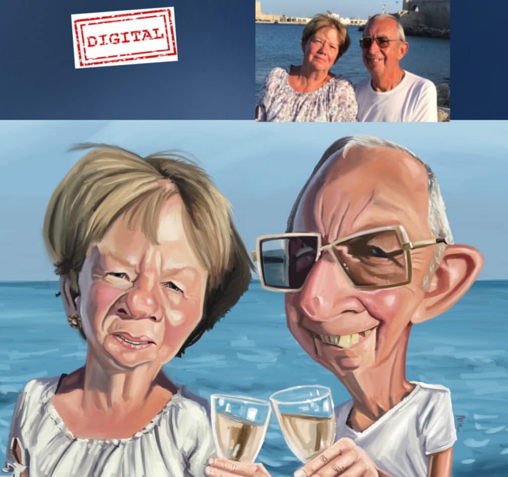 karikaturist sneltekenaar is te boeken via kwadraad. Prijs karikatuurtekenen online via www.kwadraad 3